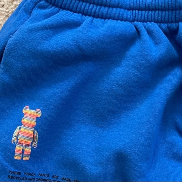 Pangaia x Bearbrick Trackpants in Colbalt Blue - size M - Picture 6 of 9
